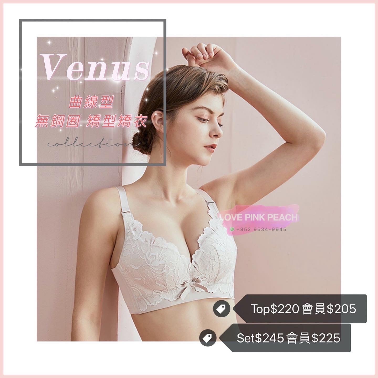 《 Venus 》高雅曲線乳膠杯  無鋼圈 防乳腺阻塞 高包覆度深谷集中 矯型內衣